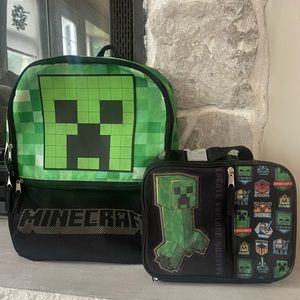 Minecraft School Backpack and Lunchbox